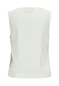 JJXX Top Breeze 12269734 Biały Relaxed Fit. Kolor: biały. Materiał: len, wiskoza