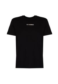 Les Hommes T-Shirt "Embrodery" | LBT1031700E | Mężczyzna | Czarny. Okazja: na co dzień. Kolor: czarny. Materiał: elastan, bawełna. Długość: długie. Styl: casual, klasyczny, elegancki #2