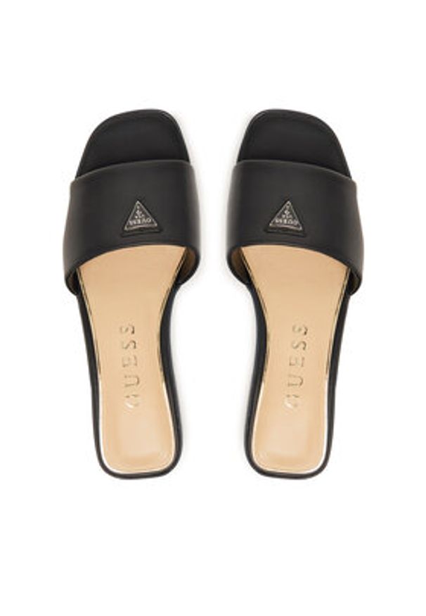 Guess Sandały 182060 Czarny. Kolor: czarny. Materiał: skóra