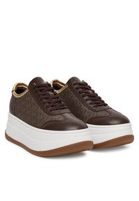 MICHAEL Michael Kors Sneakersy Hayes 43T5HYFS2L Brązowy. Kolor: brązowy. Materiał: skóra #5