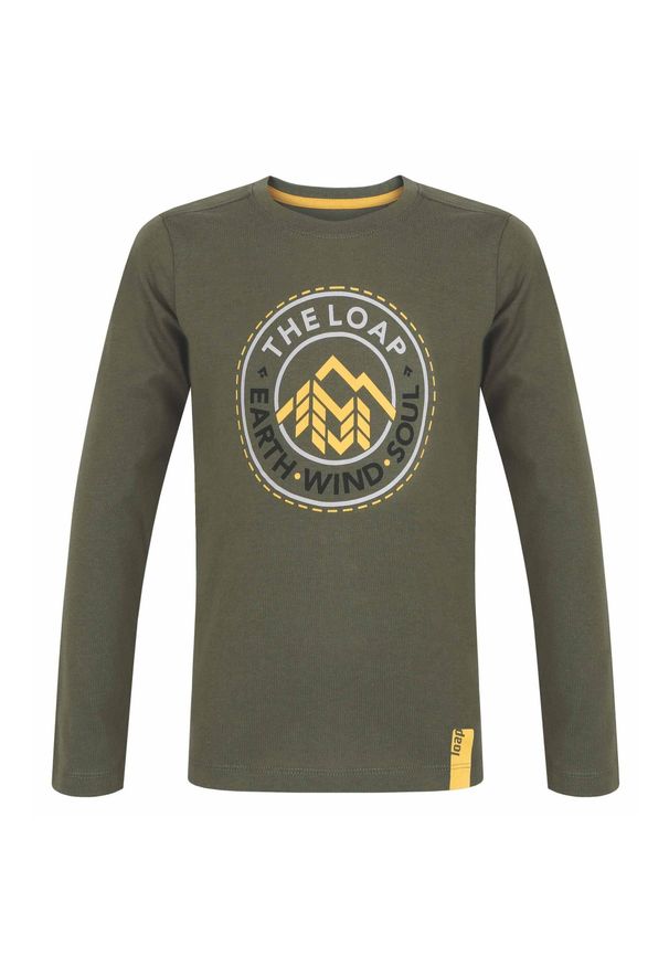 Lowa - Dziecięca koszulka Loap Bilong 116 - Idealna na każdą okazję. Kolor: fioletowy. Długość rękawa: długi rękaw. Styl: elegancki