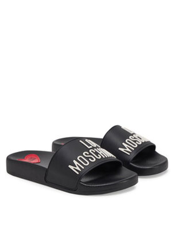 Love Moschino - LOVE MOSCHINO Klapki JA28052G1MI14000 Czarny. Kolor: czarny