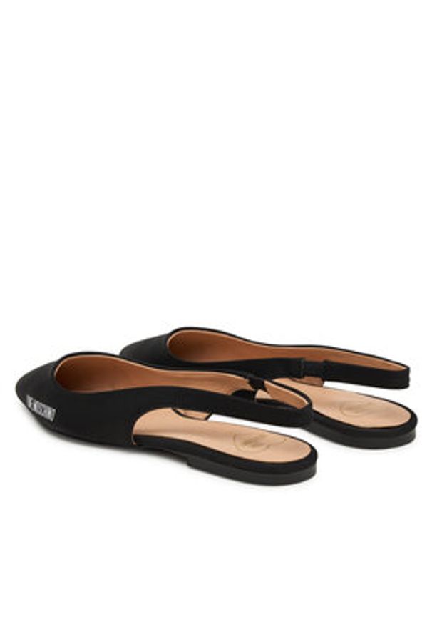 Love Moschino - LOVE MOSCHINO Sandały JA11021G1NIM000036 Czarny. Kolor: czarny. Materiał: materiał