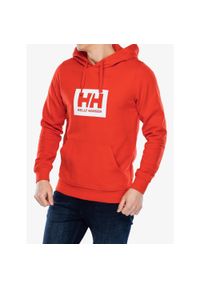 Bluza z kapturem męska Helly Hansen HH Box Hoodie. Typ kołnierza: kaptur. Kolor: czerwony
