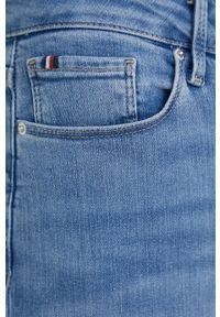TOMMY HILFIGER - Tommy Hilfiger jeansy HARLEM damskie high waist. Stan: podwyższony. Kolor: niebieski