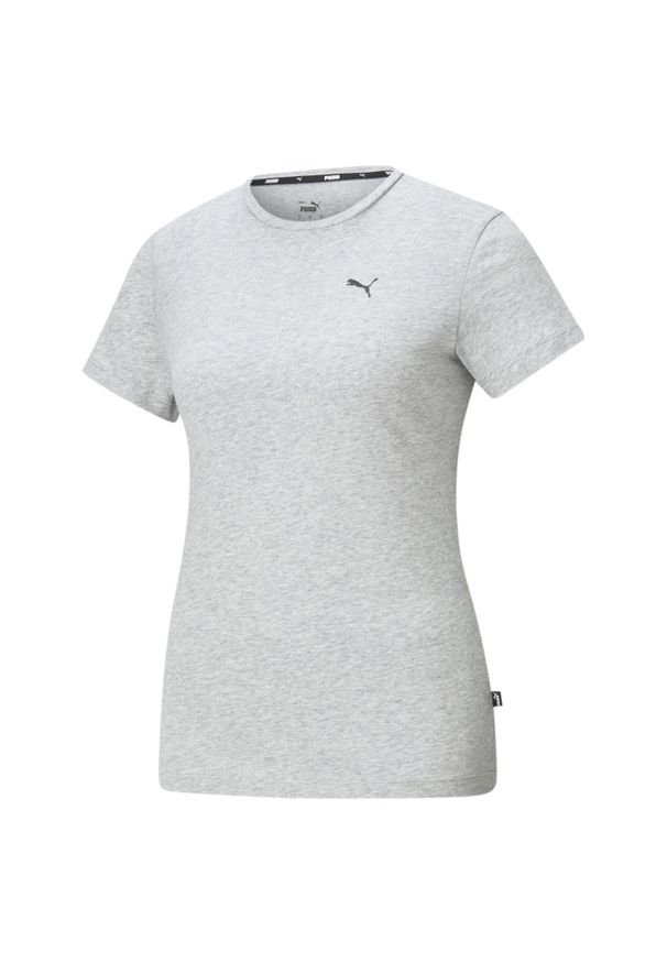 Damska koszulka z małym logo Puma. Kolor: szary