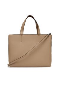 Calvin Klein Jeans Torebka Sculpted Mini Ew Tote LV04K3111G Beżowy. Kolor: beżowy. Materiał: skórzane #6