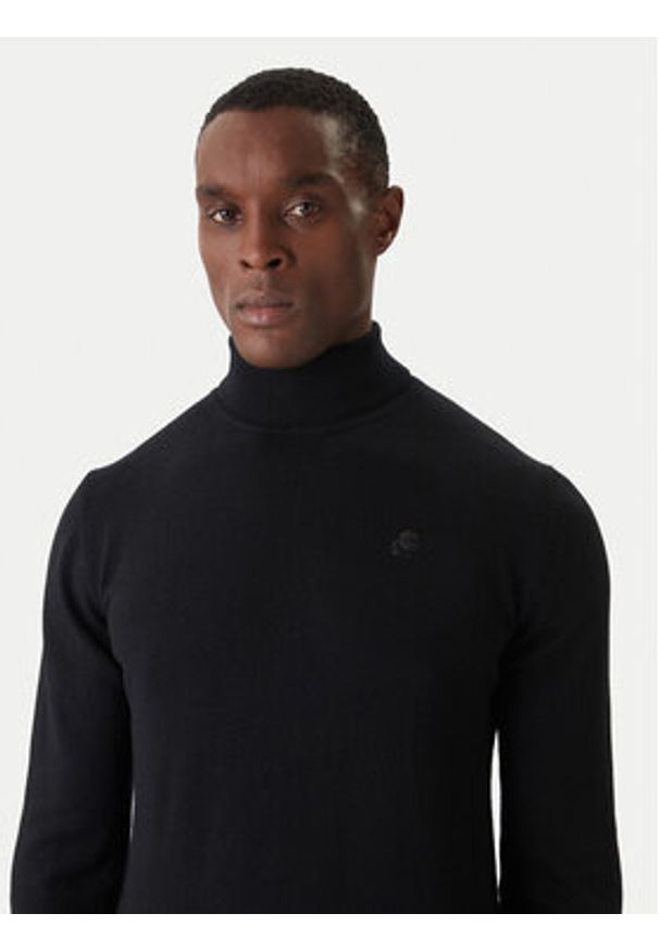 Karl Lagerfeld - KARL LAGERFELD Golf 655058 554399 Czarny Regular Fit. Typ kołnierza: golf. Kolor: czarny. Materiał: wełna