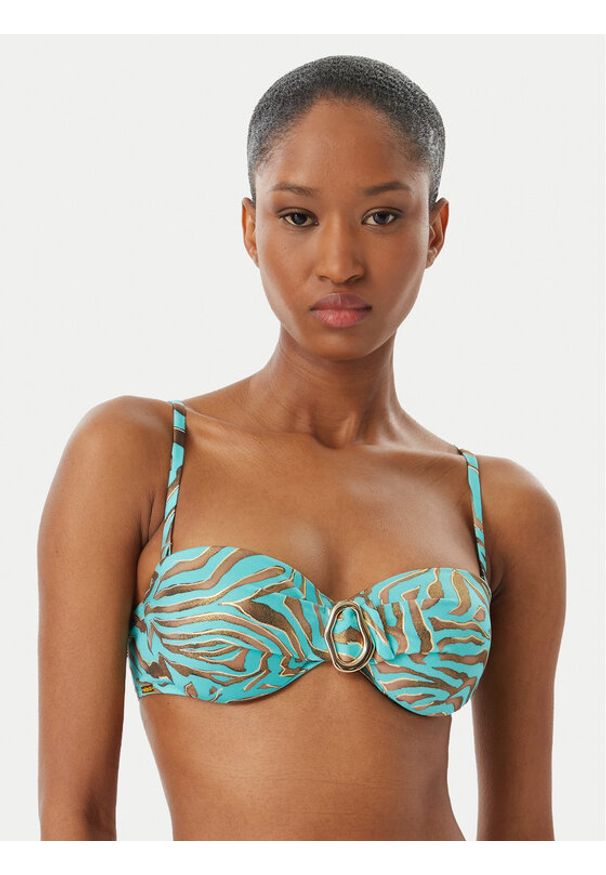 SELMARK - Selmark Góra od bikini BN716 Turkusowy. Kolor: turkusowy. Materiał: syntetyk