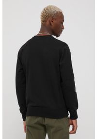 Champion bluza 217061 męska kolor czarny z aplikacją. Okazja: na co dzień. Kolor: czarny. Materiał: dzianina. Wzór: aplikacja. Styl: casual #4