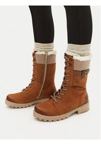 Remonte Trapery D0W72-22 Brązowy. Kolor: brązowy. Materiał: nubuk, skóra #2
