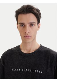 Alpha Industries T-Shirt Acid Logo 258519 Czarny Regular Fit. Kolor: czarny. Materiał: bawełna #3