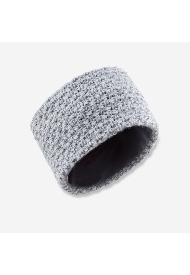 WEDZE - Opaska narciarska dla dzieci Wedze Timeless. Kolor: szary. Materiał: akryl, materiał, poliester, elastan. Sezon: zima. Styl: sportowy