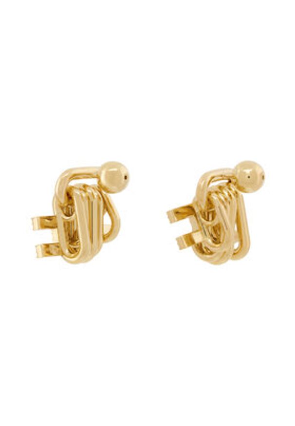 Elisabetta Franchi Kolczyki m Złoty. Materiał: metalowe. Kolor: złoty