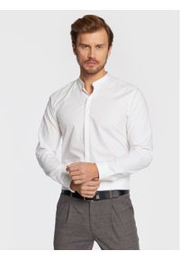 Hugo Koszula Enrique 50458109 Biały Extra Slim Fit. Kolor: biały. Materiał: bawełna
