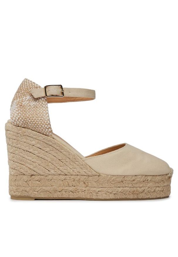 Castañer Espadryle Carol/8ED/001 20975-203 Beżowy. Kolor: beżowy. Materiał: materiał