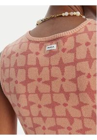 RVCA Top Shiver 23B071504 Różowy Slim Fit. Kolor: różowy. Materiał: wiskoza #5