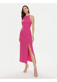 Imperial Sukienka koktajlowa AERNHAW Różowy Slim Fit. Kolor: różowy. Materiał: syntetyk. Styl: wizytowy #1