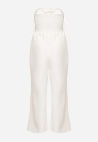 Born2be - Biały Kombinezon bez Rękawów z Dużą Kwiatową Aplikacją i Kieszeniami Talemia. Okazja: na imprezę. Kolor: biały. Długość rękawa: bez rękawów. Wzór: aplikacja, kwiaty. Styl: elegancki #6