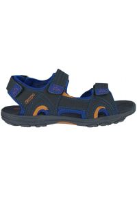 Sandały Kappa Early Ii K Footwear Kids 260373K 6744 niebieskie niebieskie. Okazja: na co dzień. Zapięcie: rzepy. Kolor: niebieski. Materiał: materiał, syntetyk. Wzór: paski. Styl: casual