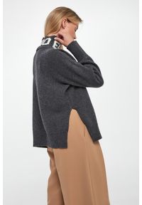 Ermanno Firenze - Sweter damski wełniany ERMANNO FIRENZE. Materiał: wełna