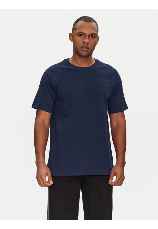 Adidas - adidas T-Shirt Premium Essentials JD3279 Granatowy Loose Fit. Kolor: niebieski. Materiał: bawełna