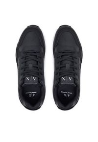 Armani Exchange Sneakersy XUX205 XV869 Czarny. Kolor: czarny. Materiał: skóra