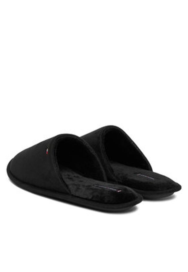 TOMMY HILFIGER - Tommy Hilfiger Kapcie Core Flag House FM0FM05565 Czarny. Kolor: czarny. Materiał: materiał