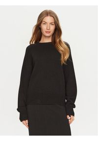 ViCOLO Sweter 77012S Czarny Regular Fit. Kolor: czarny. Materiał: kaszmir #1