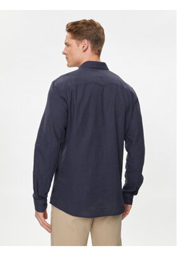 Only & Sons Koszula Caiden 22012321 Granatowy Slim Fit. Kolor: niebieski. Materiał: bawełna