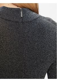 MICHAEL Michael Kors Sukienka dzianinowa MH381ZMAFB Srebrny Slim Fit. Kolor: srebrny. Materiał: wiskoza #3