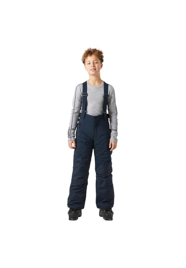 Dziecięcy kombinezon narciarski Helly Hansen No Limits 2.0. Kolor: niebieski. Sezon: zima. Sport: narciarstwo