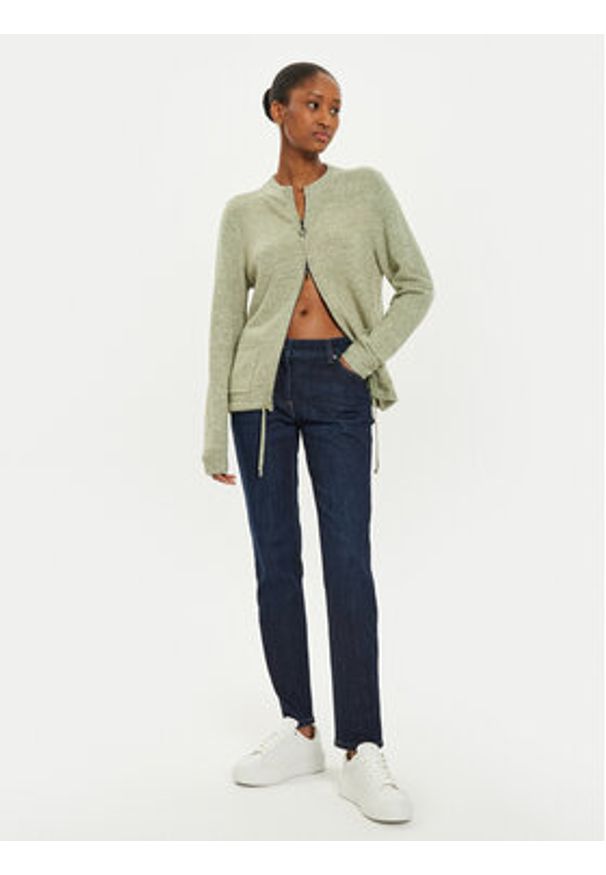 Olsen Jeansy 14002220 Granatowy Slim Fit. Kolor: niebieski