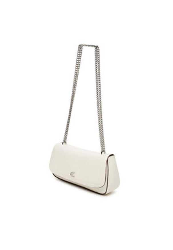 Calvin Klein Torebka Ck Convertible Chain Small Bag LV04F3172G Biały. Kolor: biały. Materiał: skórzane