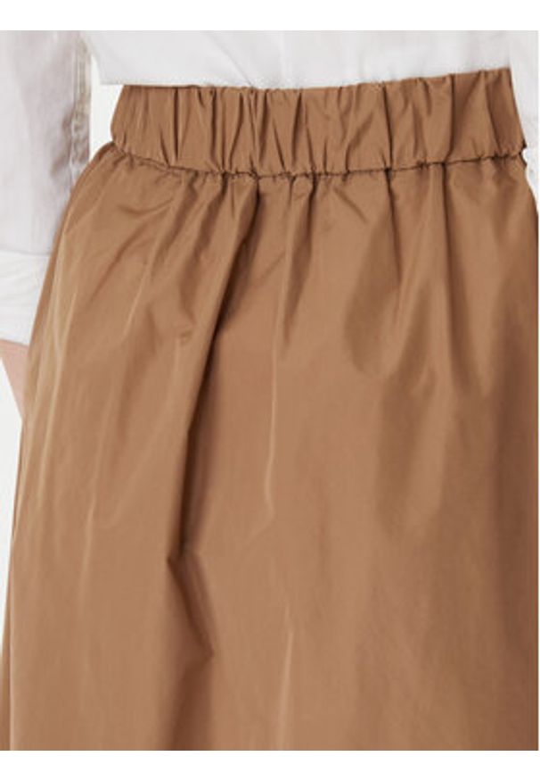 Marella Spódnica trapezowa Diva 2615101031 Brązowy Regular Fit. Kolor: brązowy. Materiał: syntetyk