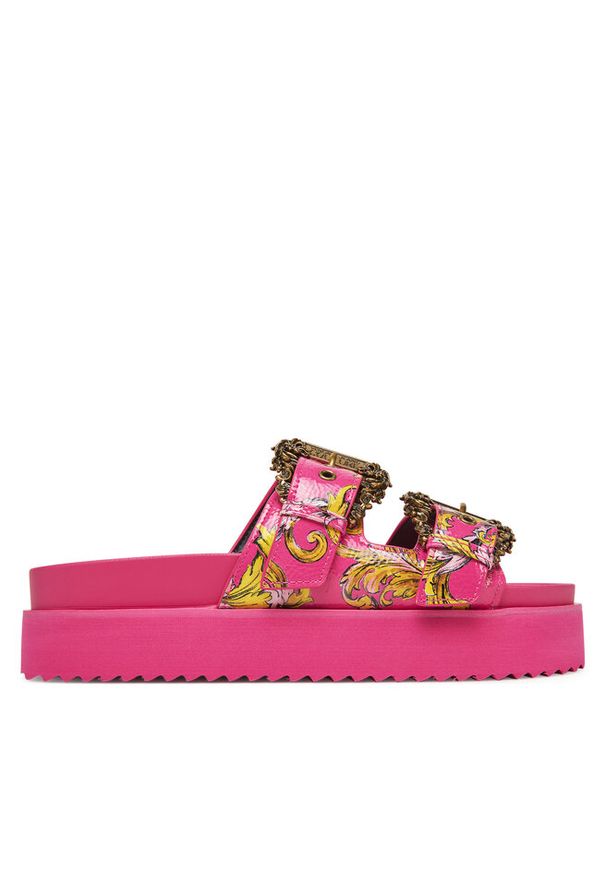 Klapki Versace Jeans Couture. Kolor: różowy
