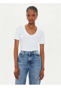 Calvin Klein Jeans T-Shirt J20J223274 Biały Regular Fit. Kolor: biały. Materiał: bawełna #1