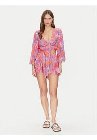 Guess Bluzka E5GH01 WH3X2 Kolorowy Regular Fit. Materiał: wiskoza. Wzór: kolorowy #5