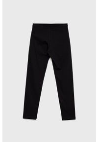 adidas Originals legginsy dziecięce kolor czarny gładkie. Kolor: czarny. Materiał: bawełna, materiał, dzianina. Wzór: gładki #2