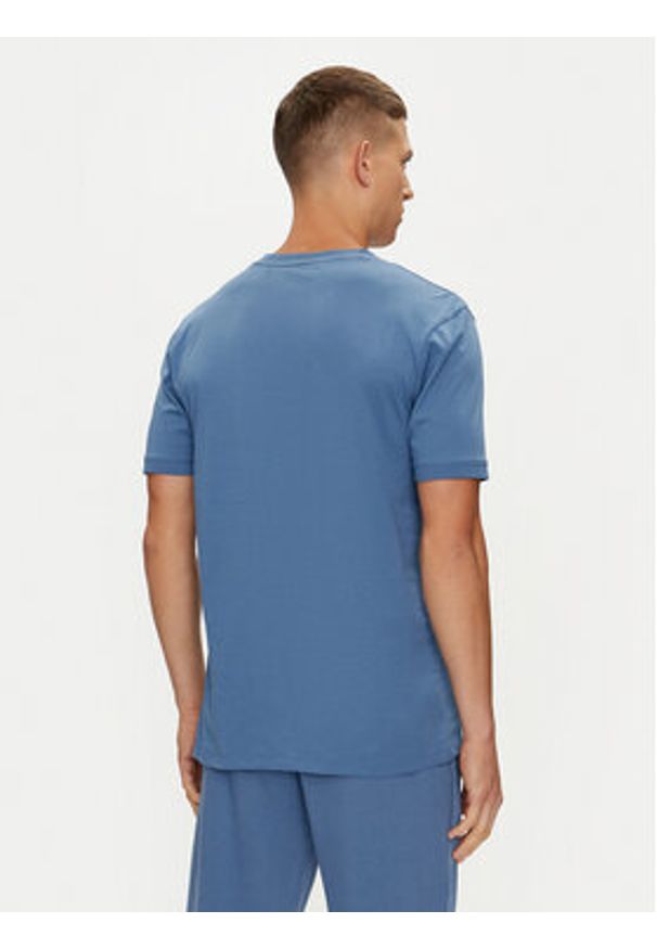 Hugo T-Shirt Diragolino212 50447978 Niebieski Regular Fit. Kolor: niebieski. Materiał: bawełna