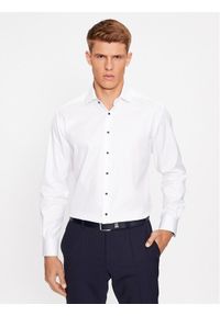 Eterna Koszula 8819/X14K Biały Modern Fit. Kolor: biały. Materiał: bawełna