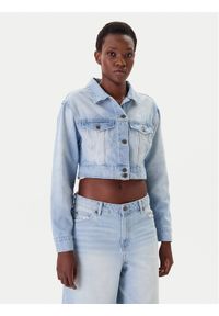 Karl Kani Kurtka jeansowa PD00005493 Niebieski Regular Fit. Kolor: niebieski. Materiał: bawełna