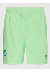 Adidas - adidas Szorty sportowe Happy Earth HI2964 Zielony Regular Fit. Kolor: zielony. Materiał: syntetyk. Styl: sportowy