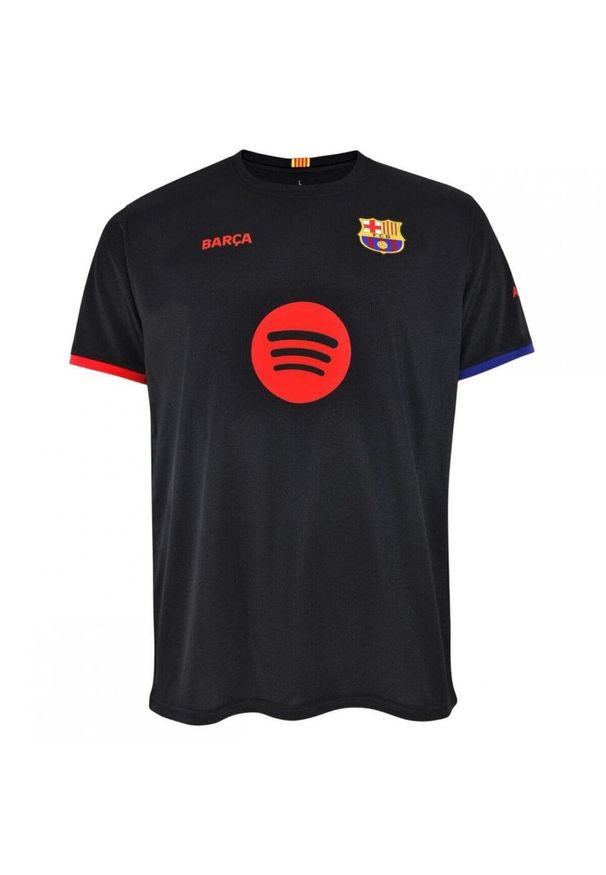 Koszulka piłkarska dla chłopca FC Barcelona Lamine Yamal 2024/25 czarny. Kolor: czarny. Sport: piłka nożna