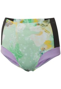 Damskie figi do kostiumów kąpielowych z wysokim stanem Helly Hansen Waterwear. Stan: podwyższony. Kolor: zielony