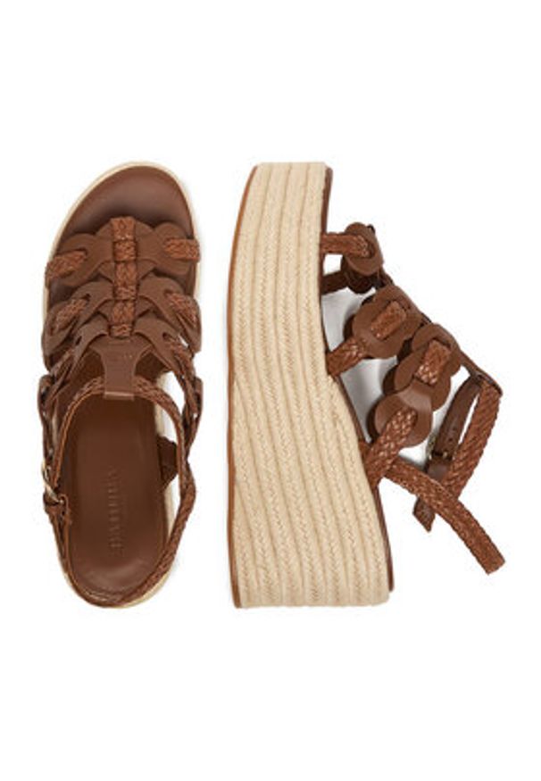 Badura Sandały EO-AMANI-LT0228-26-806 Brązowy. Kolor: brązowy. Materiał: skóra