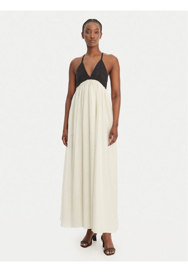 Eleh Sukienka letnia SS260018 Biały Regular Fit. Kolor: biały. Materiał: syntetyk. Sezon: lato