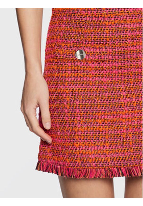 Liu Jo Spódnica mini CF2220 T2491 Różowy Regular Fit. Kolor: różowy. Materiał: bawełna