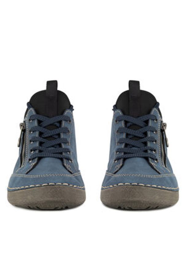 Rieker Półbuty 52573-14 Niebieski. Kolor: niebieski. Materiał: materiał