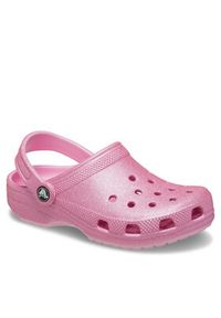 Crocs Klapki Classic Glitter Clog K 206993 Różowy. Kolor: różowy